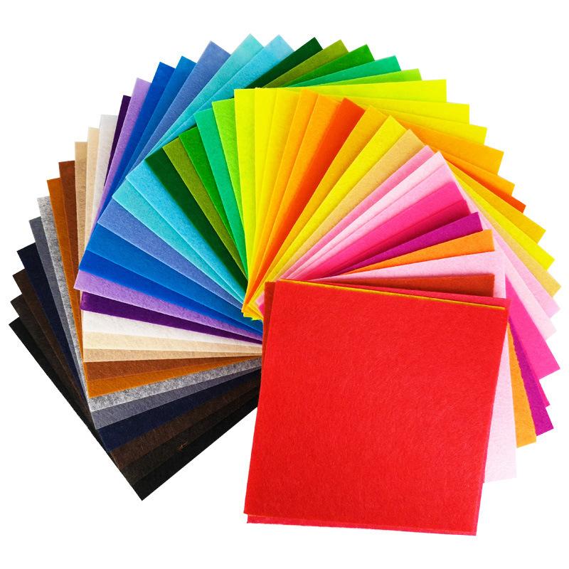 40/20/10 Stück Neues Filzstoffblatt Verschiedene Farben Patchwork Nähen DIY Bastelquadrate Vlies 1 mm Dick Handgefertigter Stoff Weben