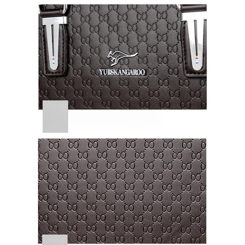 Men's Handbag Horizontal Business Briefcase Shoulder Messenger Bag