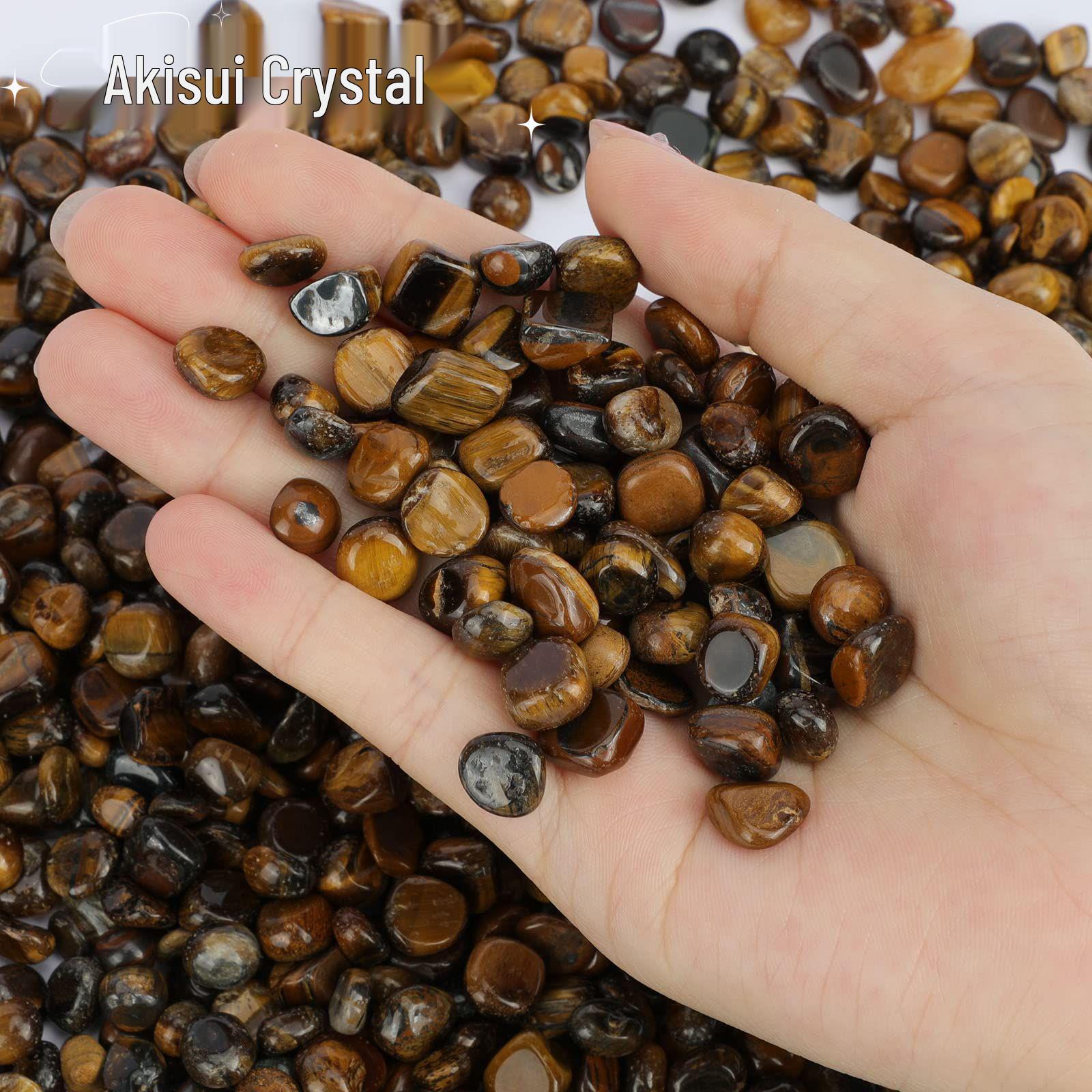 

Натуральная крошка из тигрового глаза для украшения и очищения 7-9mm