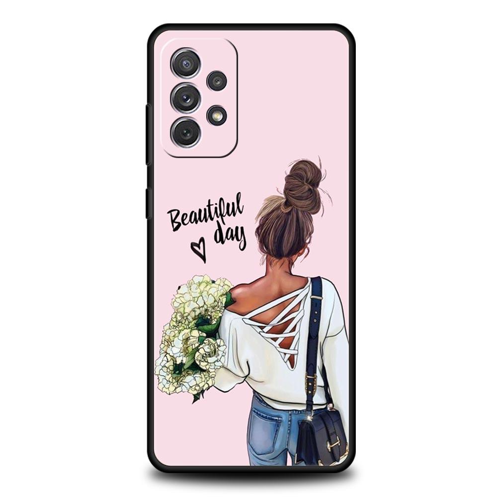High Heels Girl Woman Phone Case For Samsung Galaxy A17 A07 A55 A35 A25 A15 A05 A33 A31 A23 A21s A13 A41 A73 A53 A51 A715G Cover