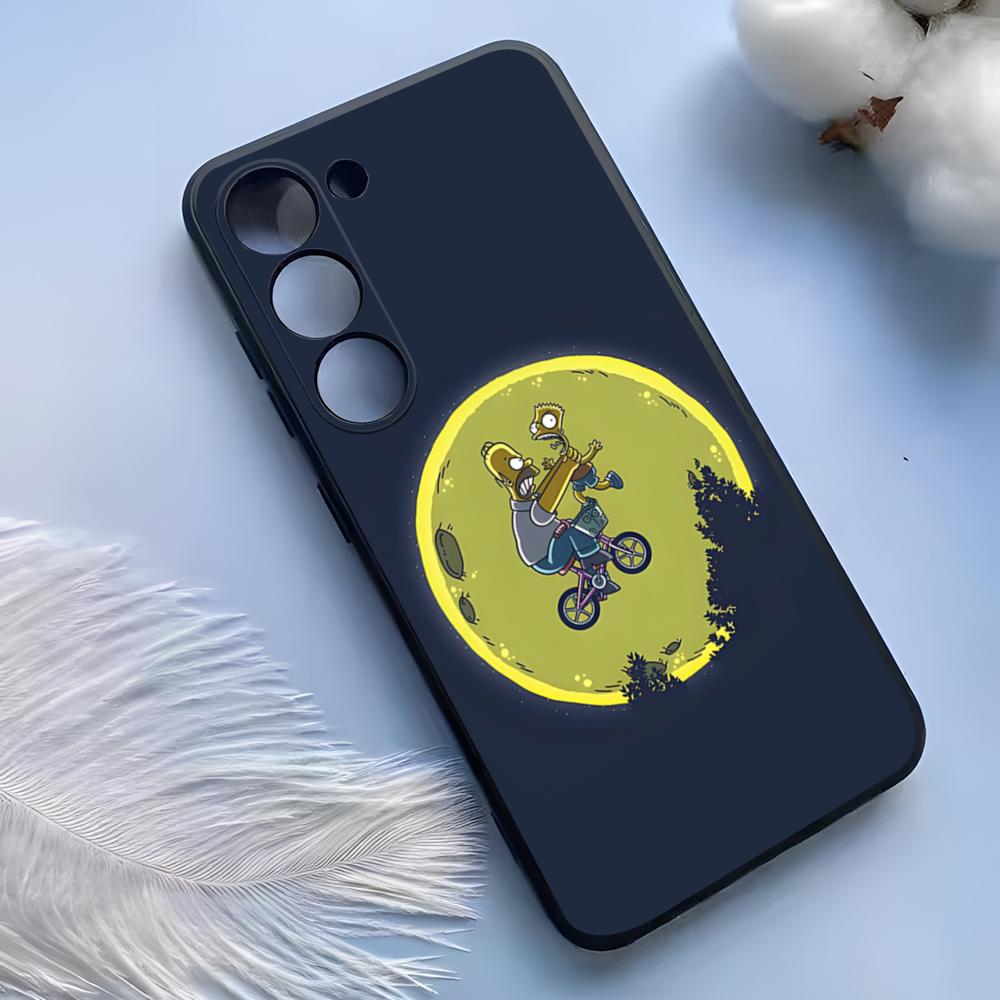 Custodia per Telefono The Simpsons per Samsung S25 Ultra S24 S23 S22 S21 S20 Plus Fe Galaxy A54 A53 A34 A25 Copertura in Silicone