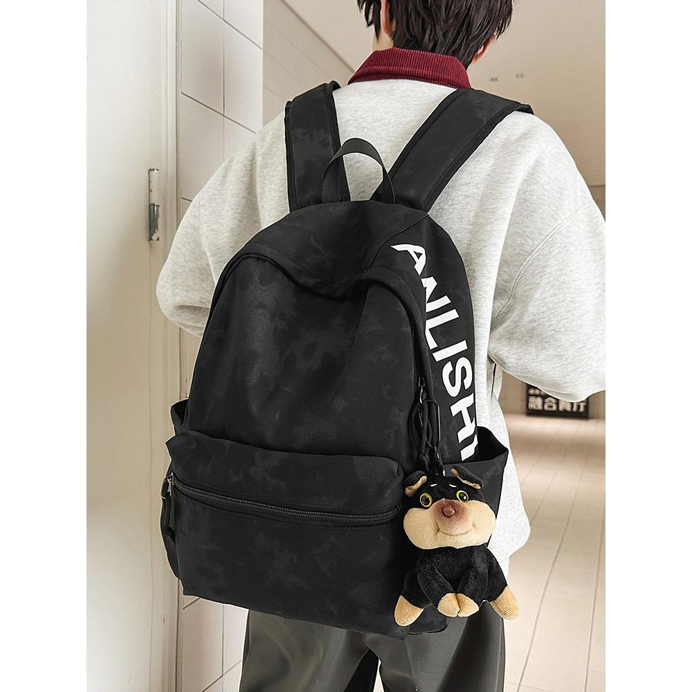 ins студенческий стиль простая мода легкий универсальный школьный рюкзак для путешествий школьник старшеклассник студент колледжа рюкзак 34 * 15 * 45 (without pendant)