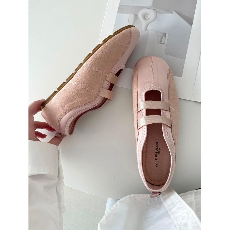 2025 Spring and Autumn New Square Head Satin Gentle Evening Wind Mary Jane Shoes Light Mouth Soft Sole Ballet Flat Single Shoes Women