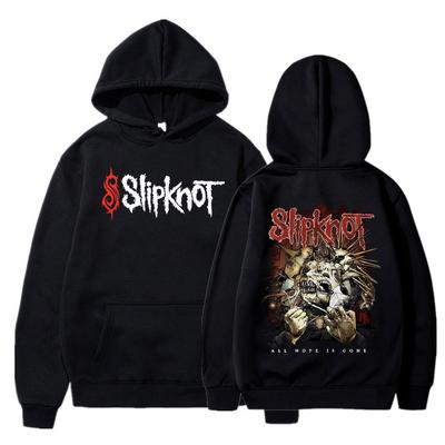 Připravte se na Hell Tour Mikina s kapucí Heavy Metal Mikina Unisex Mikiny Rock Band Mikiny Topy Unisex Slipknots Oboustranný potisk Pulovr s kapucí Unisex