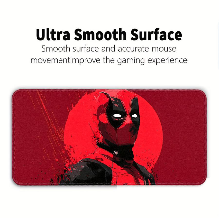 Marvel Deadpool Cooles Mauspads Schreibtischzubehör Spielkonsolen-Pad Tastatur-Mauspad Büro-Pad Computer-Laptop-Pad Wasserdicht