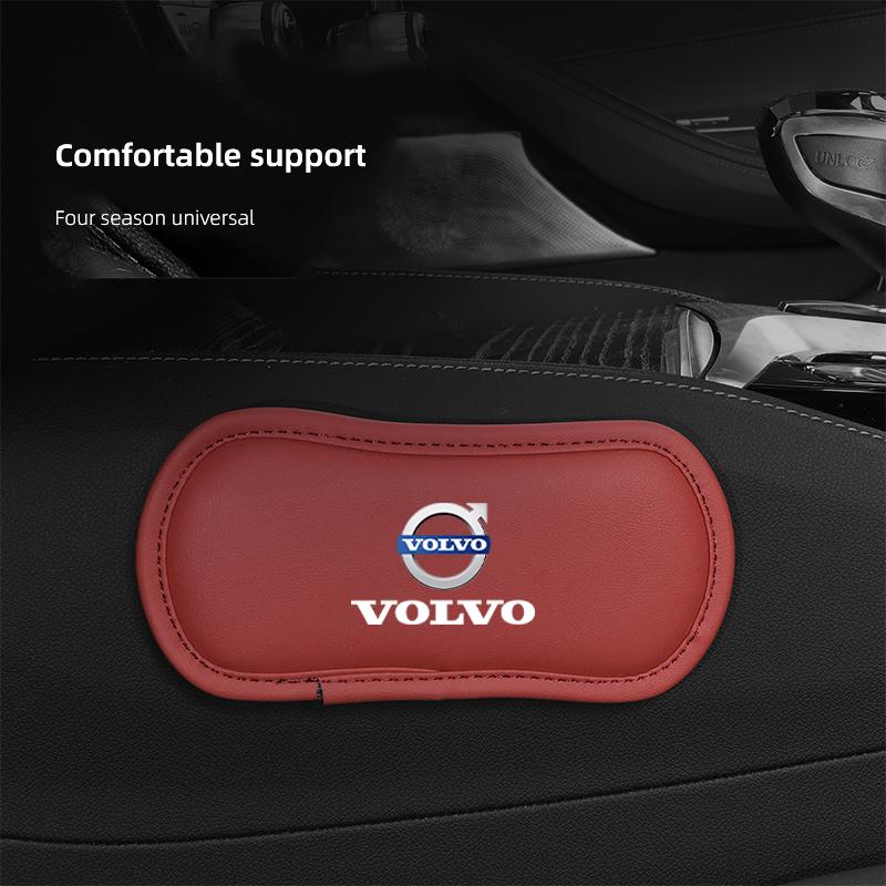 Leather Car Pillow Car Knee Pad Elastic Memory Foam Leg Pad For Volvo ES90 EC40 EX40 EM90 XC90 V90 V60 XC60 V40 S80 S60 S90 C40