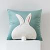 1pcs Cartoon Rabbit Cat Embroidered Cushion Pillow Cover Cute Home Sofa Decorative Cushion Case Gorgeous 45cm Soft Pillowcase