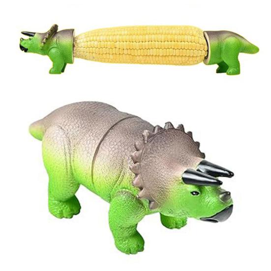 Dinosaur Corn Cob Holders for Kids Adults Reusable Corn Cob Skewers Dinosaur Corn Picks Kitchen Table Decoration