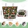 Dual Opening Guinea Pig Hay Feeder Hanging Hay Management Rabbits Hay Bag Chew-Proof Easy Clean Storage Dispenser Hamster