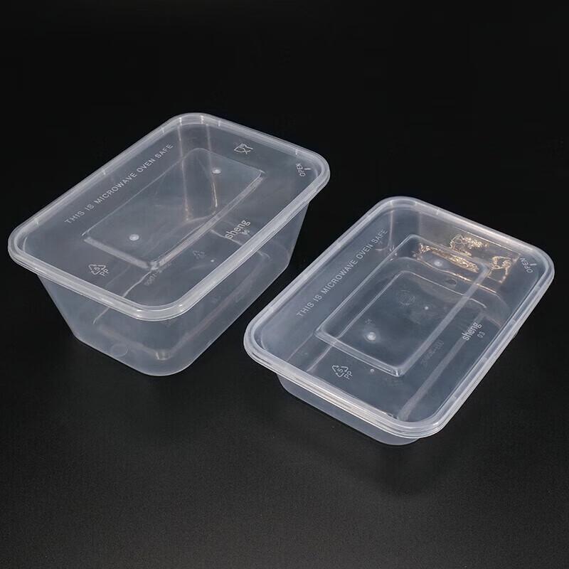 Hesdige Rectangular Disposable Takeaway Meal Boxes with Lids