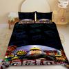Cartone Animato Roblox Set Copripiumino 3 Pezzi Roblox Gioco Set Biancheria da Letto per Bambini Adolescenti Anime Delicato sulla Pelle Decorazione Camera da Letto