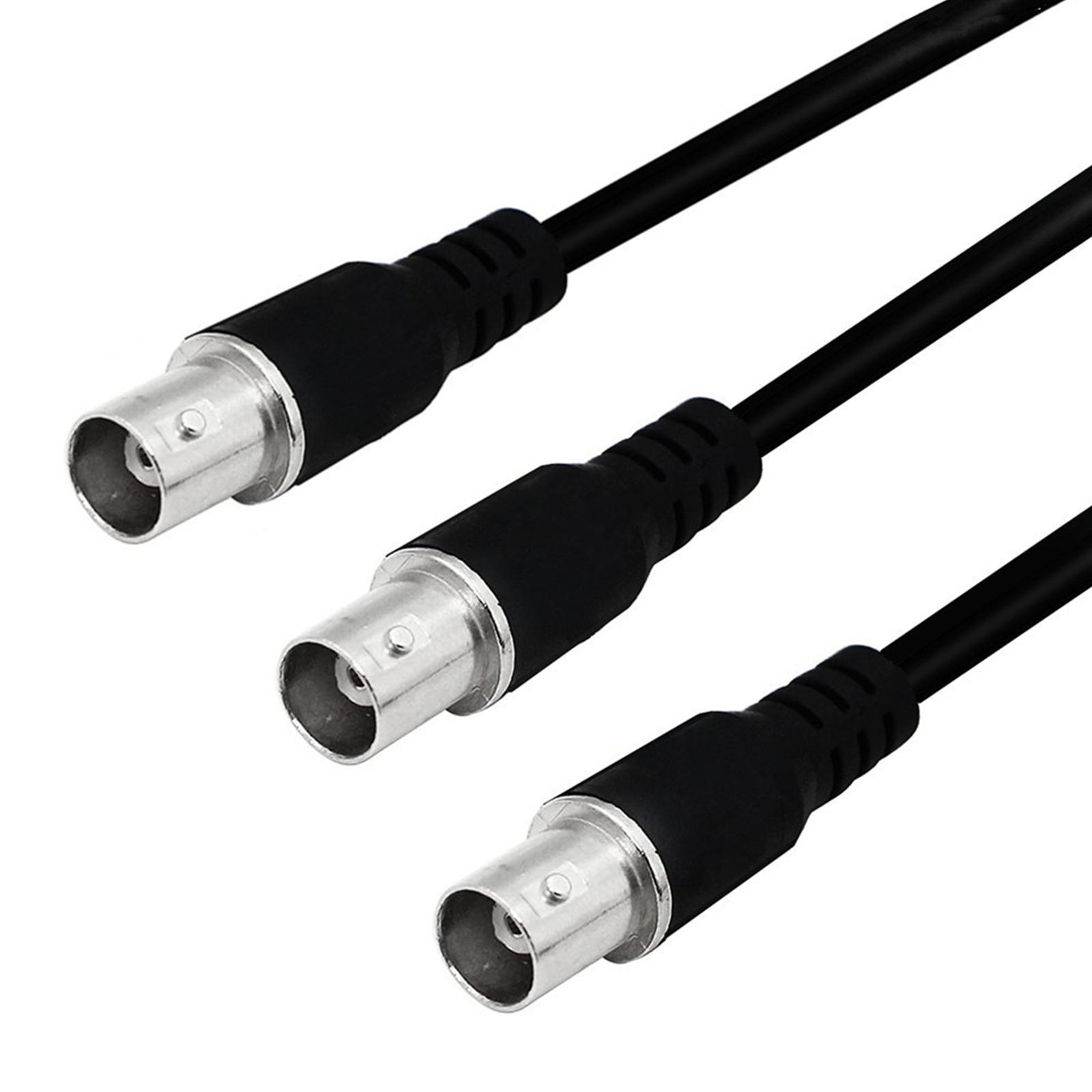 

Female to Male Plug Extension Coaxial Line BNC Male to Female/Female to Female BNC 1 to 2 Connector Cord Splitter Wire C