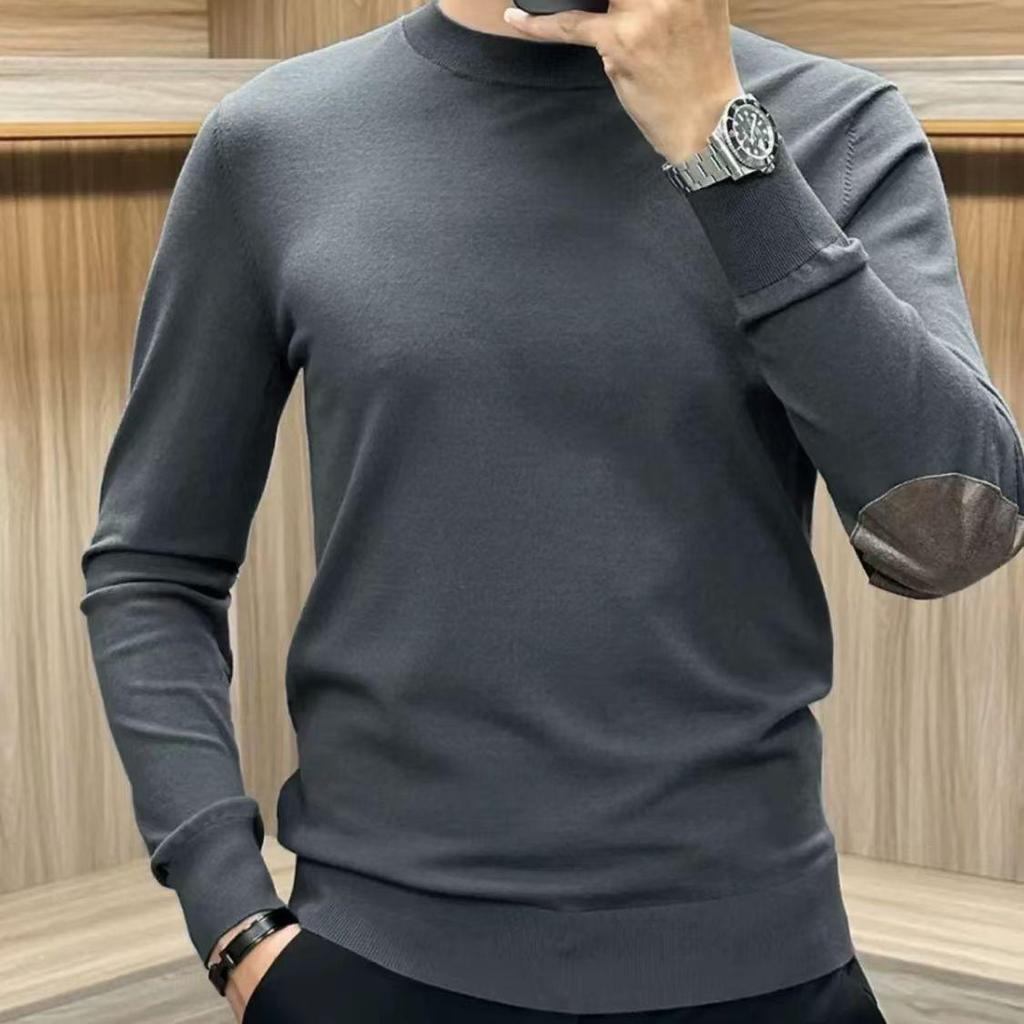 2024 Autumn Men's High-Stretch Knit Long Sleeve Base Layer Shirt