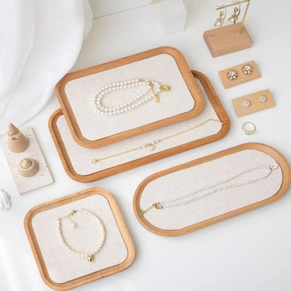 Portable Jewelry Display Plate Stackable Design Bracelet Necklace Tray  Jewelry Organization