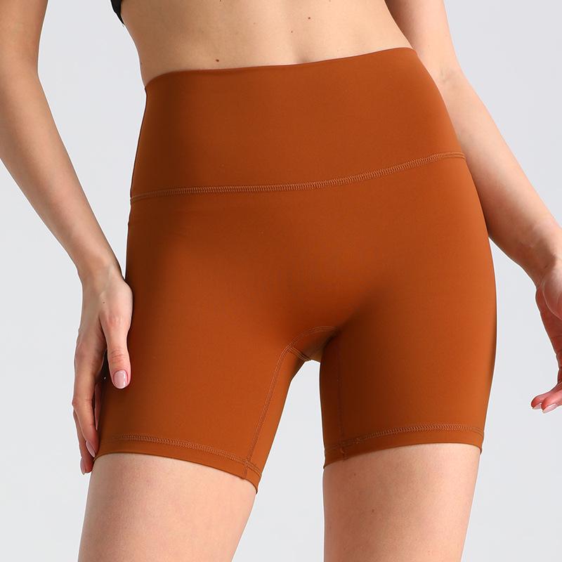 High Waist Butt-Lifting Yoga Shorts - Three-Quarter Length for Slimming and Fitness