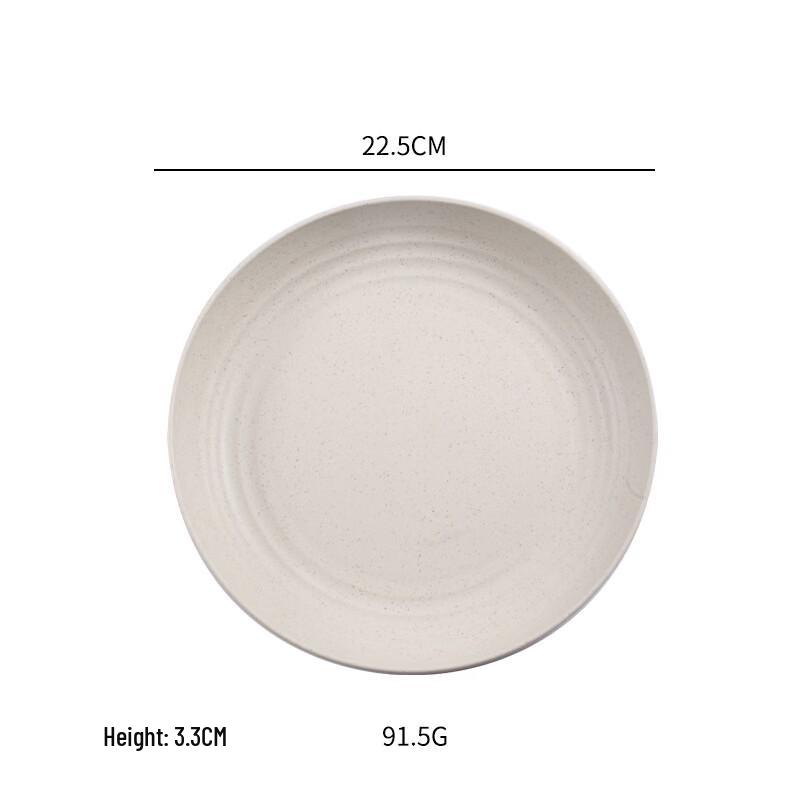 ZISIZ Household Thick Plastic Fruit and Snack Plate Set