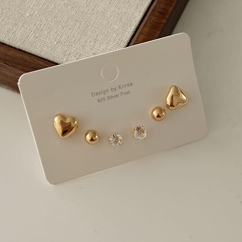 Exquisite Set, Earrings, Niche Design Earrings, Women's High-end Stud Earrings, Women's 6-piece Set