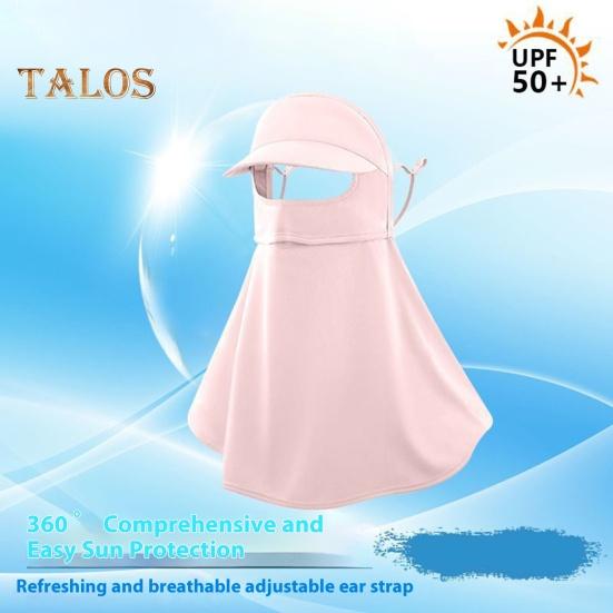 Sunscreen Face Guard with UPF50+ Sun Protection Lightweight Ice Silk Sun Hat 360 Degree Full Coverage Neck Gaiter