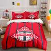 Rotes Toronto FC Logo Design Bettwäsche Bettbezug Set Bettbezug Kissenbezüge  (1*Bettbezug 2*Kissenbezüge, ohne Bettdecke)