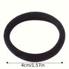 Morandi Seamless High-Elastic Hair Ties, Non-Damaging Rubber Bands, Black & Coffee Colors