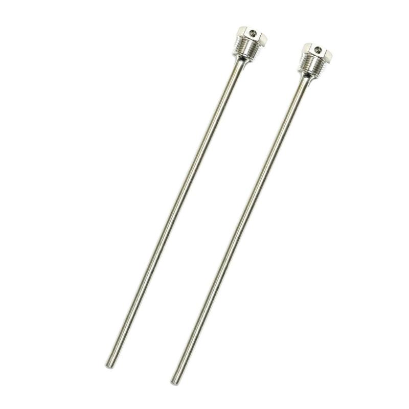 2Pcs G1/2 Weldless Thermowell 50/100/300mm 304 Stainless Steel Thermowell with Screw Locking Thermocouple Thermopocket