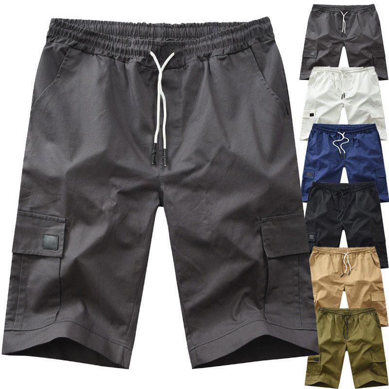 Mens Cargo Shorts Pants Summer Casual Jogger Sport Army Combat Training Trousers
