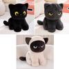 32-60cm Kawaii Black Cat Plush Toy Soft Stuffed Animal Cat Pillow Cushion Birthday Gift For Kids Girls Home Decor