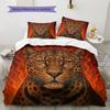 Cartoon Pattern Bedding Quilt Set Quilt Cover Pillowcase Home Decoration Birthday Gift (1 * Duvet Cover + 2 * Pillowcase, Without Core)