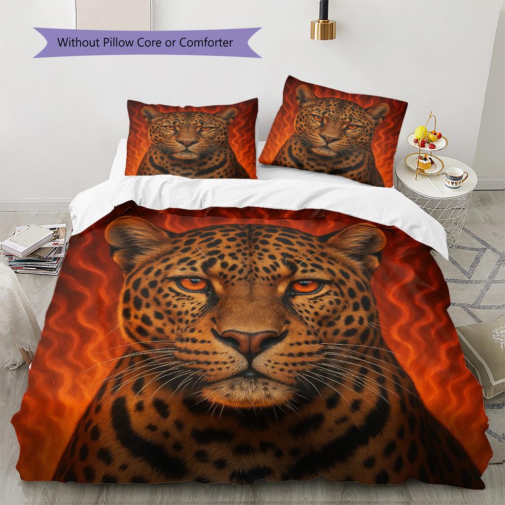 Cartoon Pattern Bedding Quilt Set Quilt Cover Pillowcase Home Decoration Birthday Gift (1 * Duvet Cover + 2 * Pillowcase, Without Core)