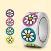 500pcs Flower Stickers Paper Cute Cartoon 1inch Reward Sticker Round Flower Seal Adhesive Labels for Journal Handmade Gift