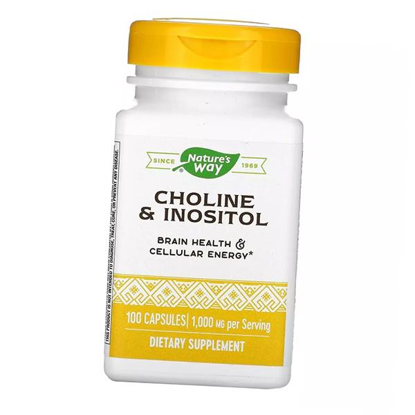 Холин и Инозитол, Choline and Inositol, Nature's Way  100капс (36344135)