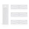 10Pcs Customizable Eyebrow Guide Stickers White Waterproof Adhesive Templates For Flawlessly Brow Shaping