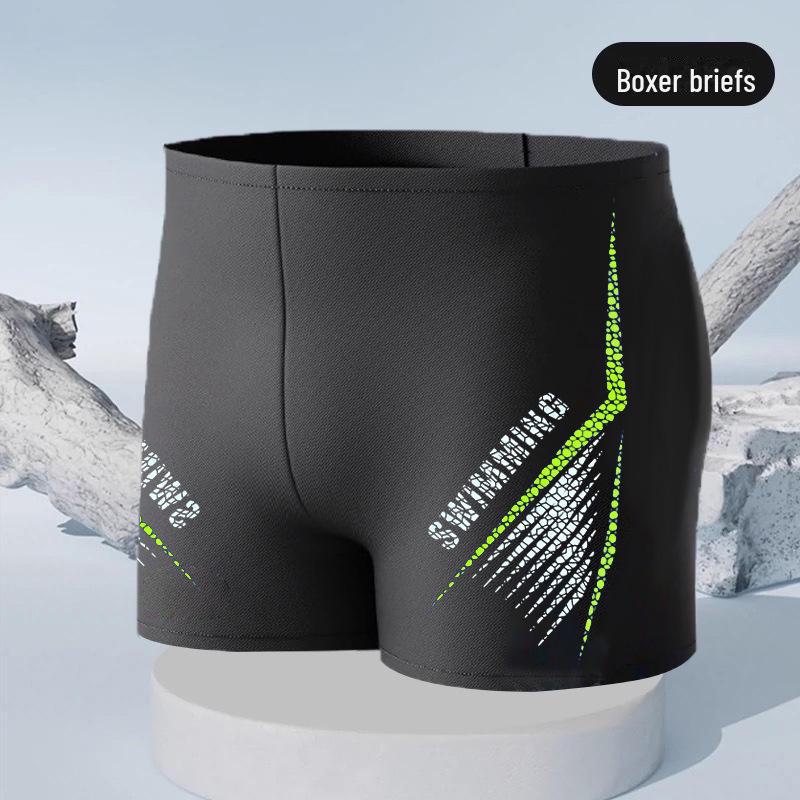 Men's Quick-Dry Nylon Swim Trunks - Simple Fashion Hot Spring Swimwear