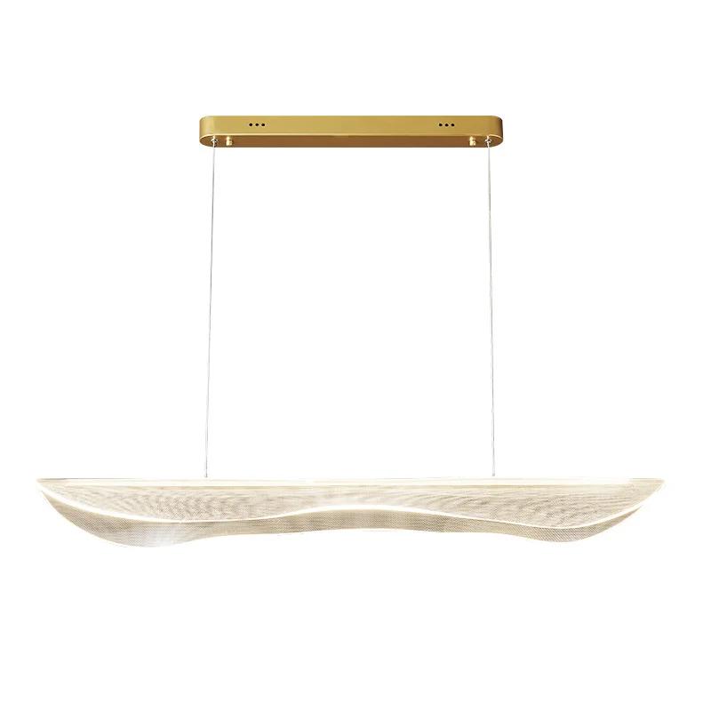 Modern Simple Acrylic Long Dimmable Led Chandelier Restaurant Pendant Lamp Home Lighting Decorative Lights Hanging Lamp