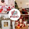 Christmas Santa Mailbox, 4 Pieces Large Tin Box,