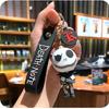 Mahjong Christmas Keychain Cute Couple Night Horror Pendant Decoration Car Key Chain Doll Cartoon Doll