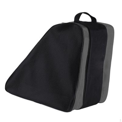 Skate Bag Container Large Capacity 3 Layer Nylon Skating Shoes Storage Carry for Men Adults
