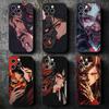 Japanese Oni Mask Girl Soft Phone Case for iPhone 16 16E 17 Air 15 Pro Max 14 Plus 13 Mini 11 12 7 Black Cover Back Shell
