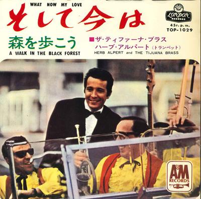 7inch Record TIFFANA BRASS, HERB ALPERT (TRUMPET - And Now / Lets Walk In the Forest TOP1029 LONDON RECORDS 1966 Japan Classical Used