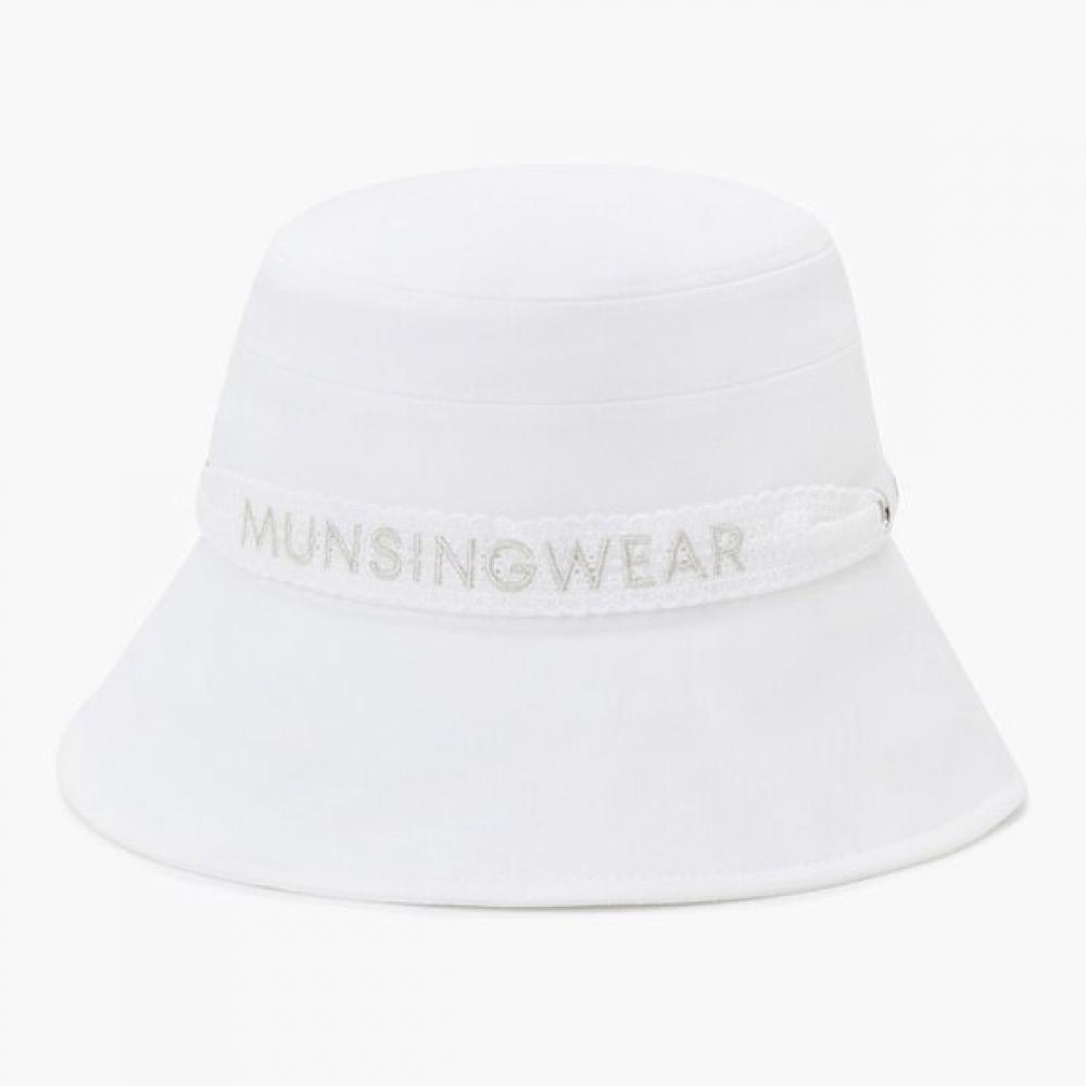Munsingwear Women Ribbon Crochet Hat White Mr322lcp92