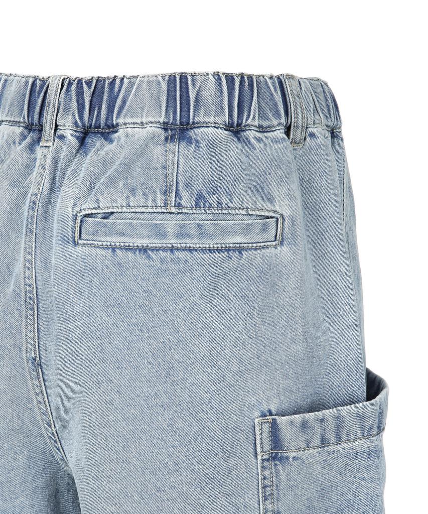 IL CORSO Pocket X-Flap Denim Shorts Light Blue Iepa5E405B1