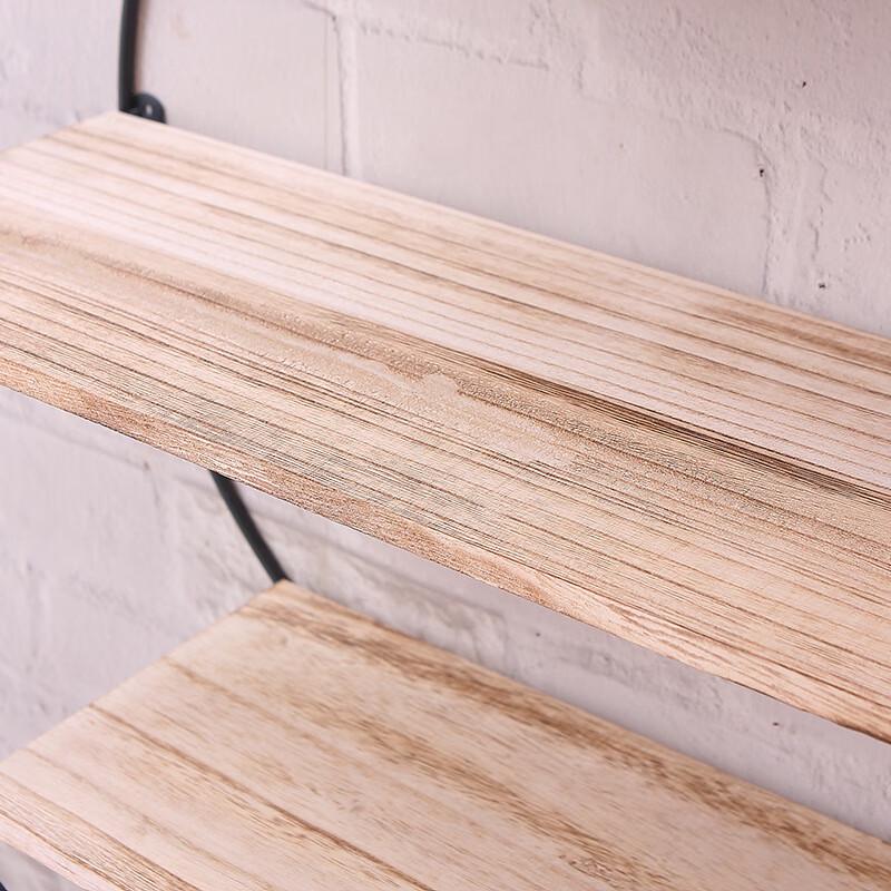 Multi-functional Round Wrought Iron Wall Shelf