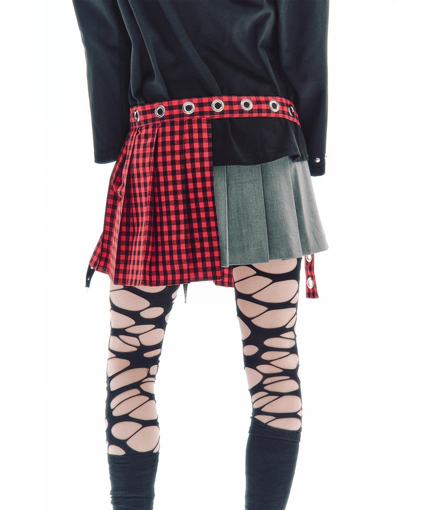 Trip Shop Trip Belt Check Skirt