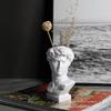 David Resin Statue - Plaster Head, Simple Room Decor, Artwork for Office or Wine Cabinet.