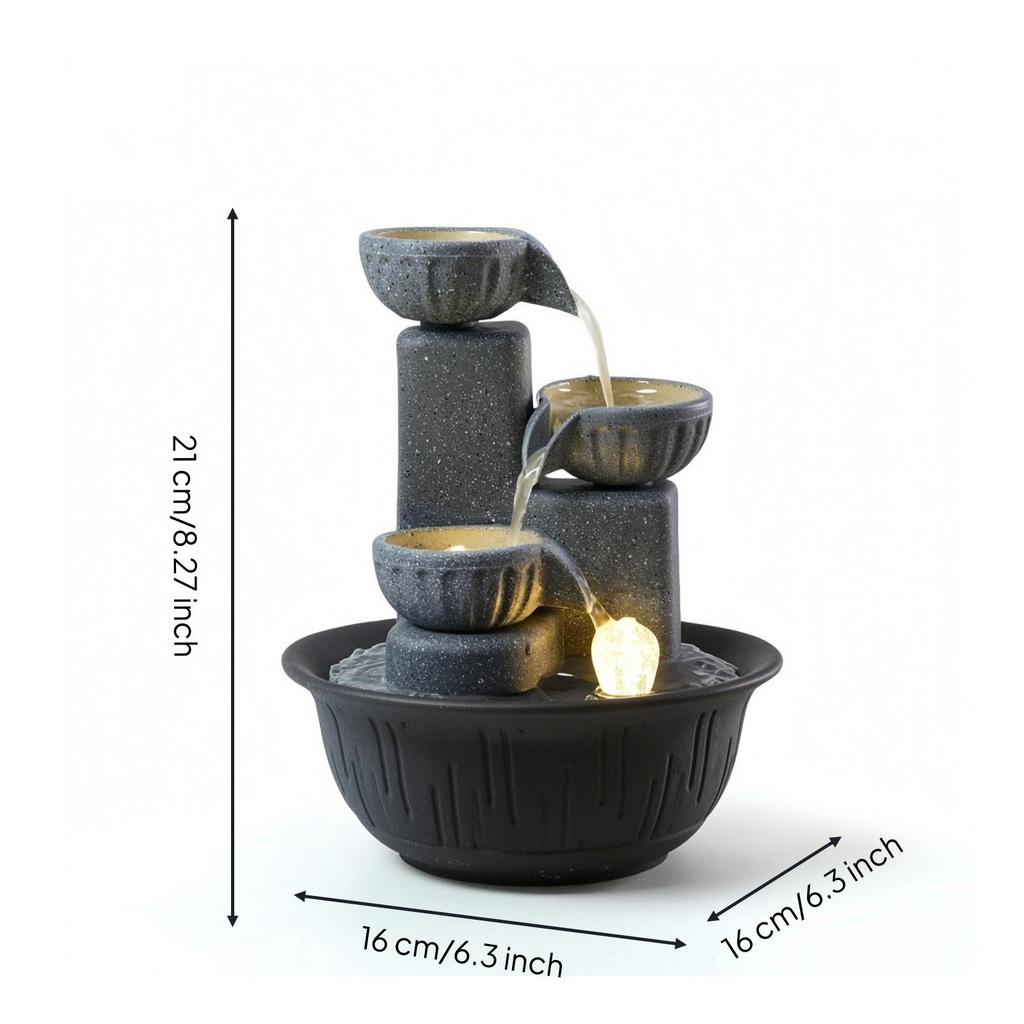 3-Tier Desktop Fountain Small for Desk, Office