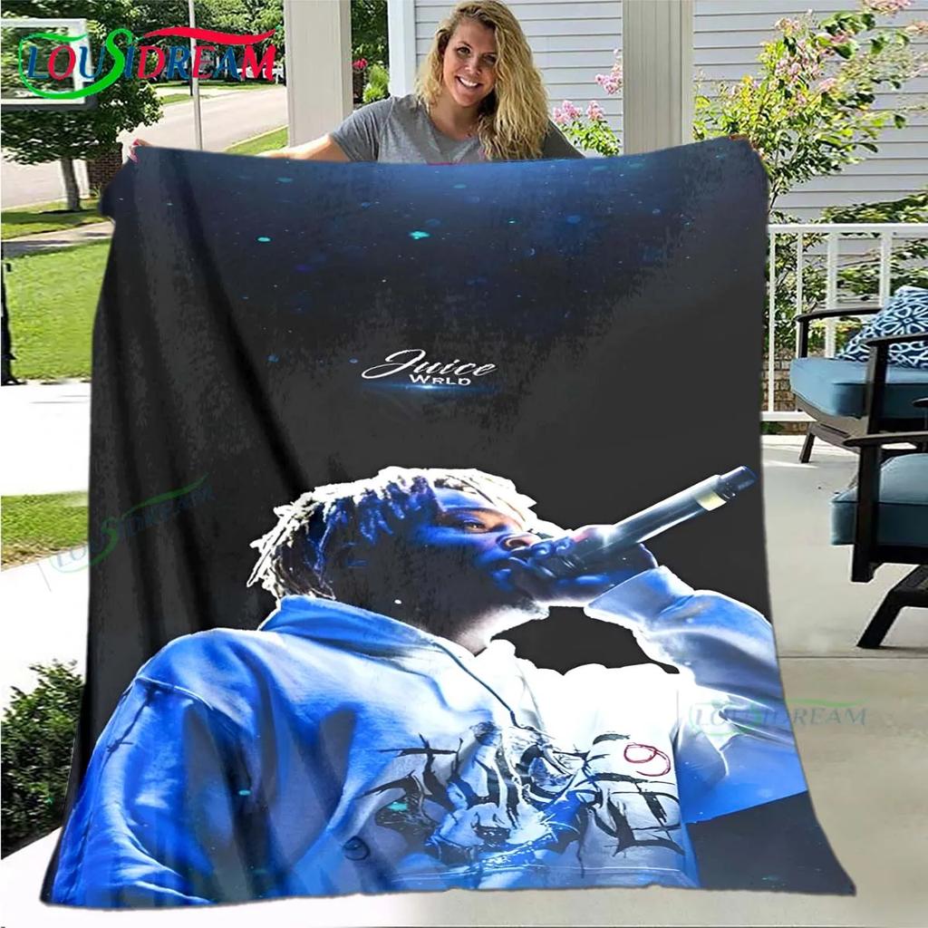 Mode Hip-Hop-Sänger J-Juice WRLD Flanell Decke für Erwachsene und Kinder Sofa Bett Dekoration Decke Tragbare Decke Geschenk