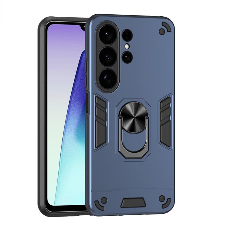 Shockproof Armor Hard Fundas For Samsung Galaxy S26 Ultra S25 Edge S24 FE S23 Plus Case Magnetic Ring Stand Holder Back Cover
