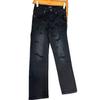 Design Scratched Jeans Men's Black and Gray Spring and Summer New American Casual Ink-splashing Printing Loose Straight Trousers