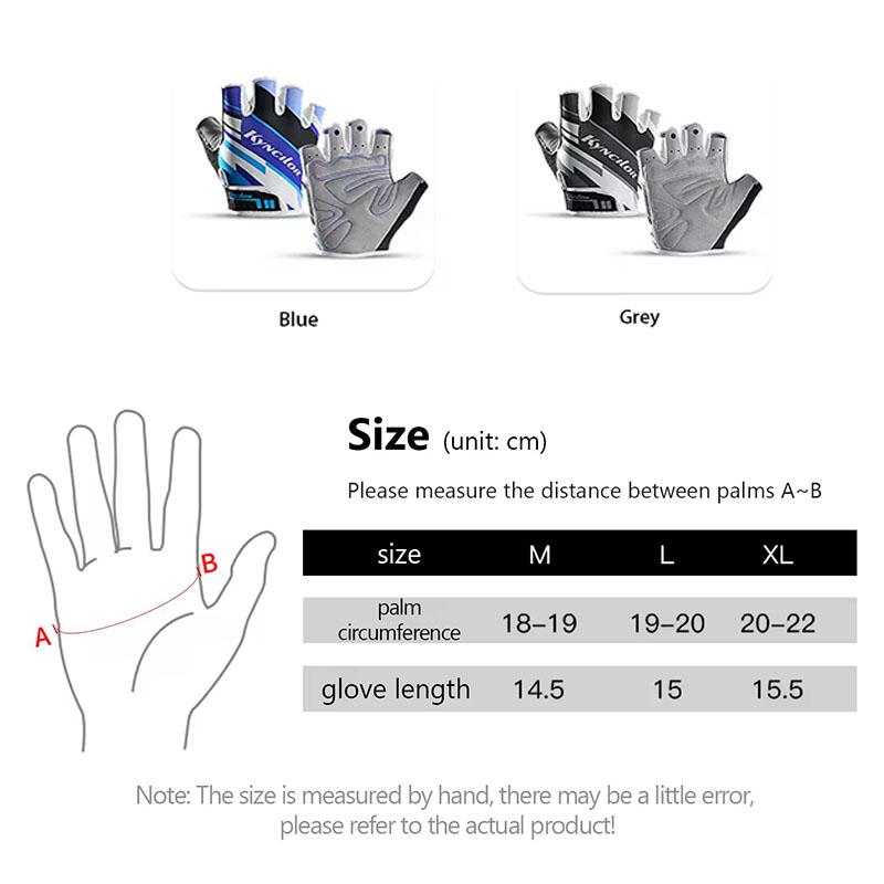 Summer Half Finger Cycling Gloves Shock-Absorption Breathable Mountain Bike MTB Bicycle Gloves Cycling Accessories