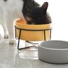 Double Cat Food Water Bowls with Stand Ceramic Pet Feeding Accessories Cats Small Dogs Eat Drink Supplies Puppy Feeder Bowl